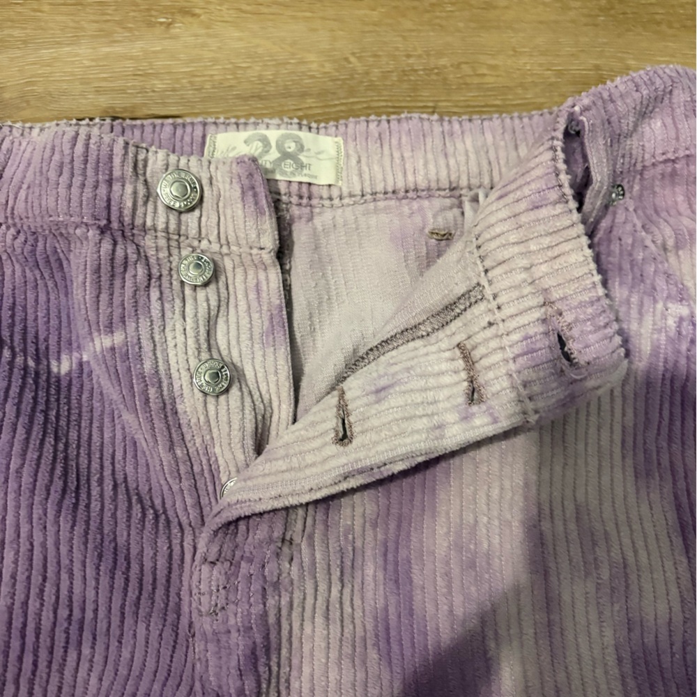 We The Free Reese Pitched Straight Leg Corduroy Pants in Moonlit Orchid - Picture 6 of 12